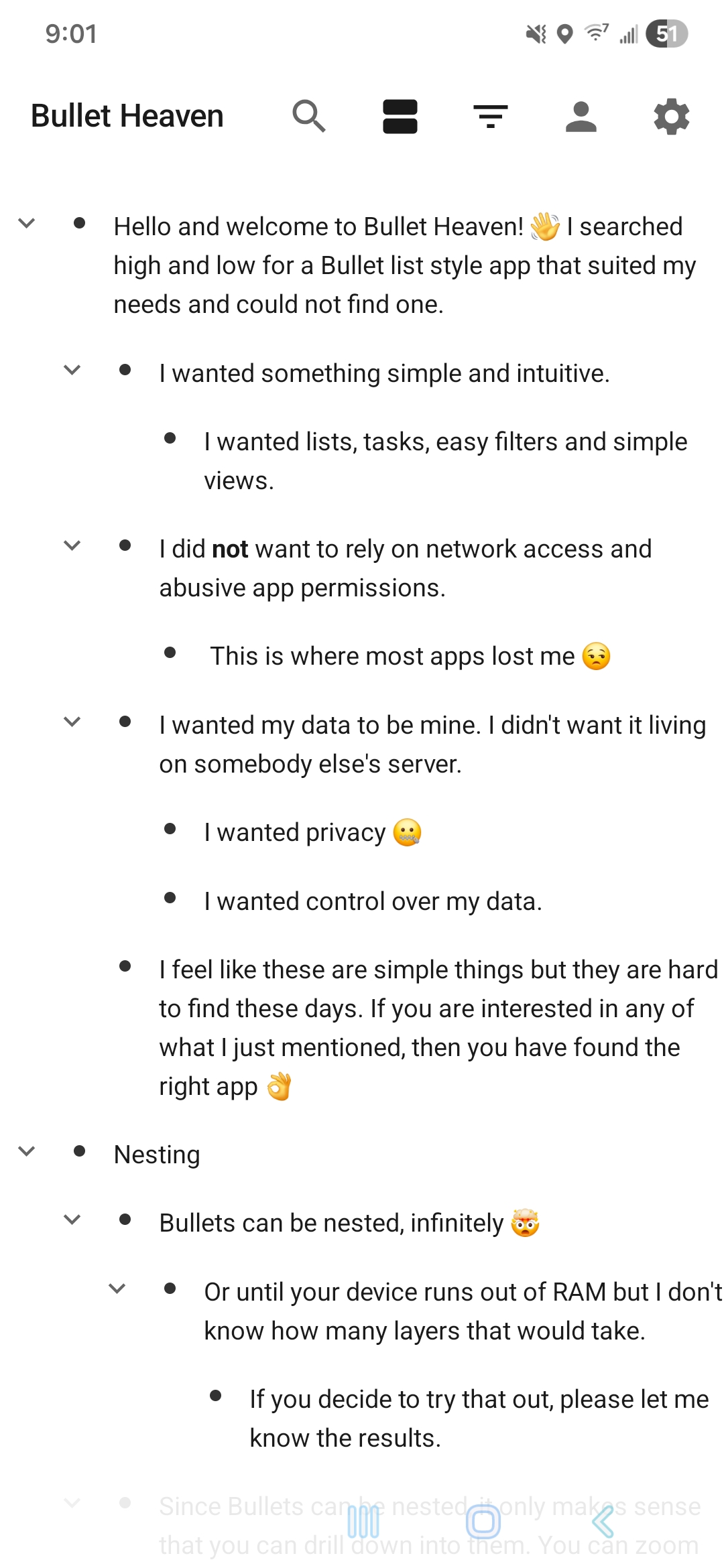 Bullet Heaven main feature screenshot