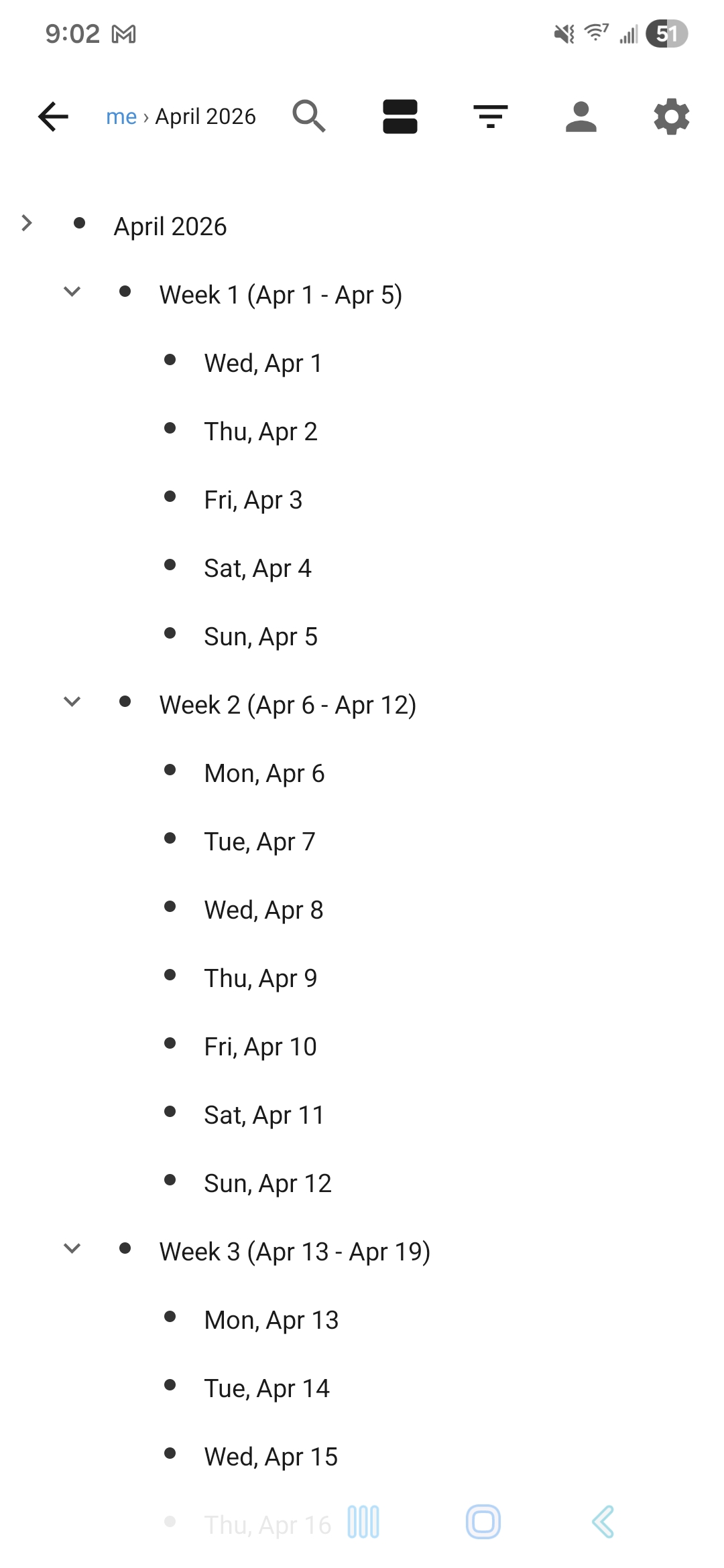 Bullet Heaven card view screenshot